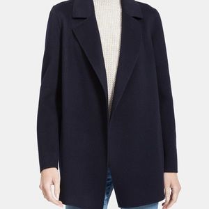Theory Sileena wool/cashmere short coat dark navy